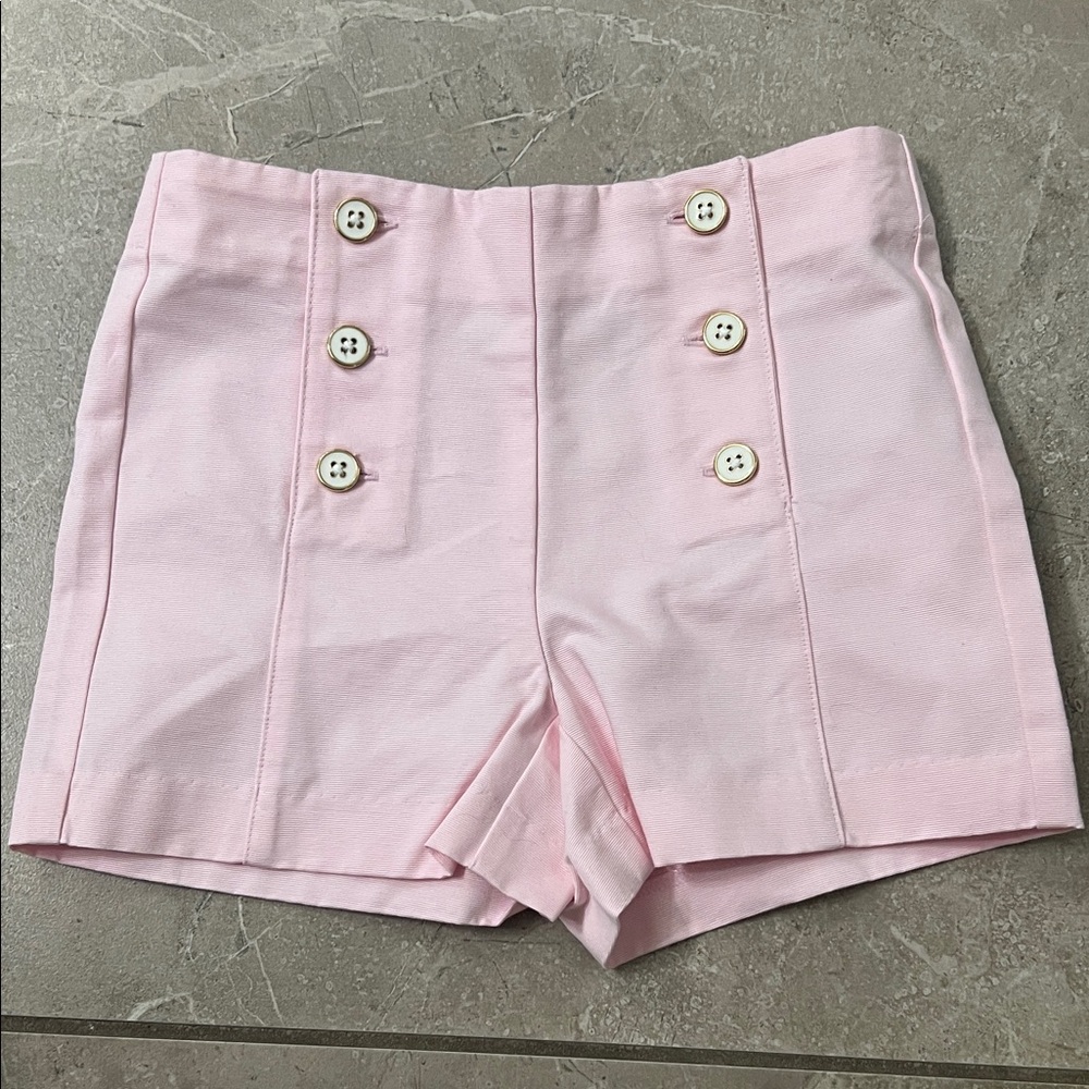 Janie and Jack Light Pink High Waist Shorts